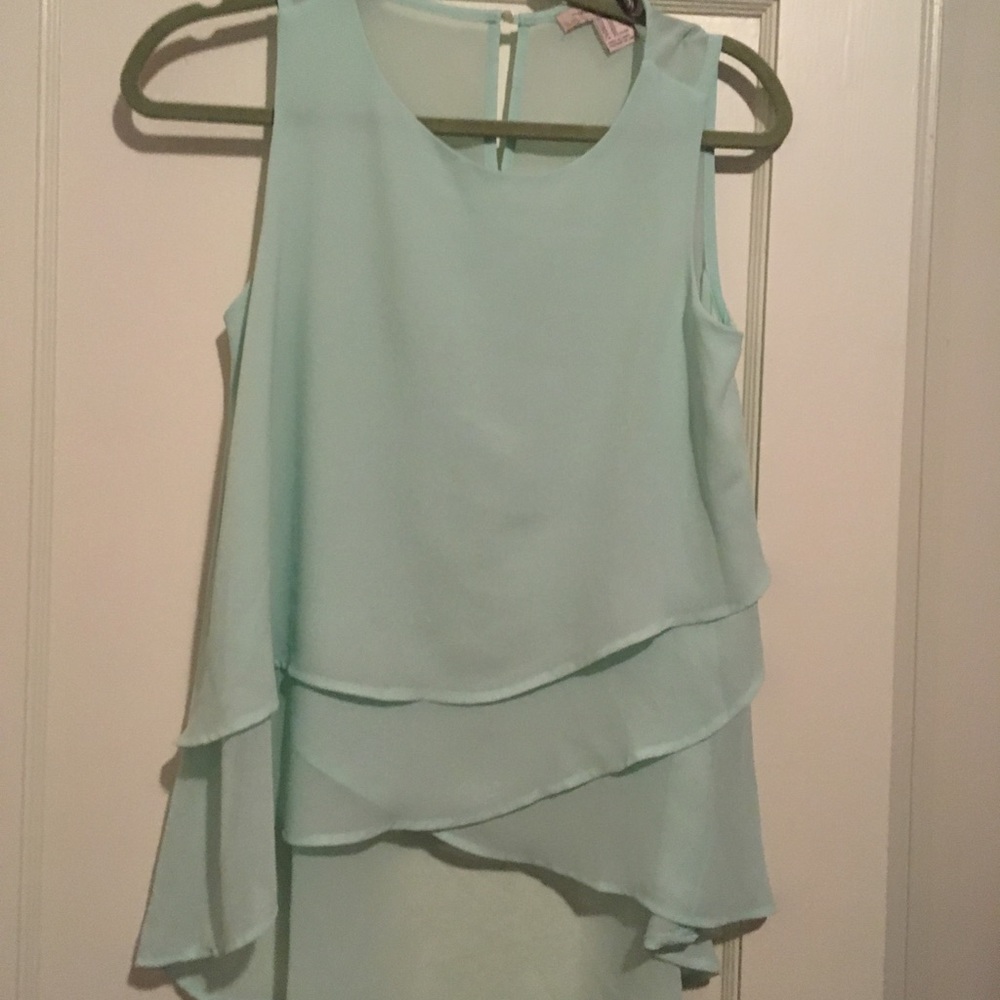 Forever 21 brand mint green sleeveless top